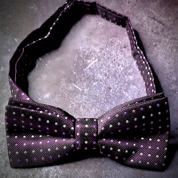 Men's Purple Bow Tie - Picture 1 of 3